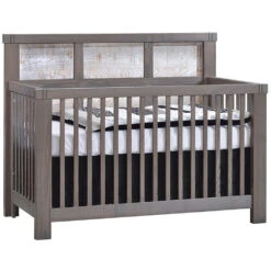 Natart Rustico Moderno ''5-in-1'' Convertible Crib 21 Natart Rustico Moderno ''5-in-1'' Convertible Crib -Babyletto Store RM crib grigio white bark