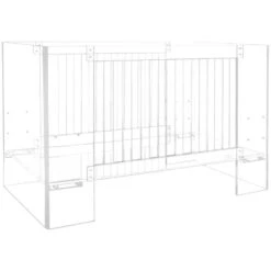 Nursery Works Vetro Crib Clear Acrylic