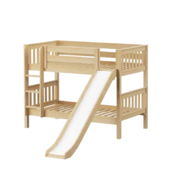 Maxtrix Twin Low Bunk Bed With Slide 36 Maxtrix Twin Low Bunk Bed With Slide -Babyletto Store SMILE NS