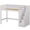 Maxtrix Twin XL High Loft Bed With Stairs -Babyletto Store STAR WS