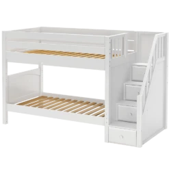 Maxtrix Twin Medium Bunk Bed With Stairs