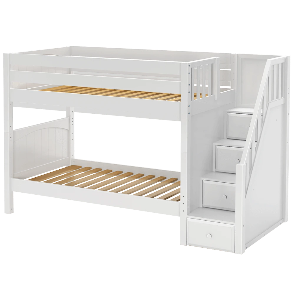 Maxtrix Twin Medium Bunk Bed With Stairs 3 Maxtrix Twin Medium Bunk Bed With Stairs