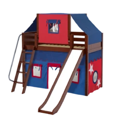 Maxtrix Twin Mid Loft Bed With Angled Ladder, Curtain, Top Tent + Slide 36 Maxtrix Twin Mid Loft Bed With Angled Ladder, Curtain, Top Tent + Slide -Babyletto Store SWEET21 CP f52bcc94 a51a 4767 88c0 5f4dd16b60c9