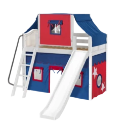 Maxtrix Twin Mid Loft Bed With Angled Ladder, Curtain, Top Tent + Slide 24 Maxtrix Twin Mid Loft Bed With Angled Ladder, Curtain, Top Tent + Slide -Babyletto Store SWEET21 WC 6c2c94ff f7a9 4fc5 805d 36ee3cfeb758