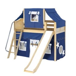 Maxtrix Twin Mid Loft Bed With Angled Ladder, Curtain, Top Tent + Slide 38 Maxtrix Twin Mid Loft Bed With Angled Ladder, Curtain, Top Tent + Slide -Babyletto Store SWEET22 NC 3729a985 cb64 460c 855f 5c5b166851a7