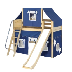 Maxtrix Twin Mid Loft Bed With Angled Ladder, Curtain, Top Tent + Slide 39 Maxtrix Twin Mid Loft Bed With Angled Ladder, Curtain, Top Tent + Slide -Babyletto Store SWEET22 NP 4d439376 06e3 4cc3 a0ad d9be8211c00c
