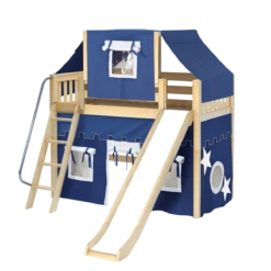 Maxtrix Twin Mid Loft Bed With Angled Ladder, Curtain, Top Tent + Slide 34 Maxtrix Twin Mid Loft Bed With Angled Ladder, Curtain, Top Tent + Slide -Babyletto Store SWEET22 NS 03828e0d 30e5 4960 b6a2 bed7c0c0fd49
