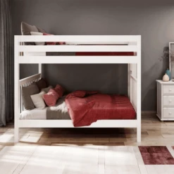 Maxtrix Queen High Bunk Bed 18 Maxtrix Queen High Bunk Bed -Babyletto Store Soar white front view 1575914420299 656x656 crop center 5c7e901b 0884 4f83 974f ef7dfa31f457