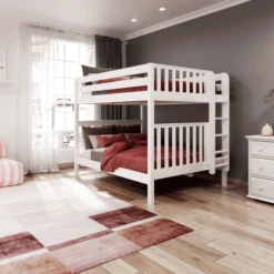 Maxtrix Queen High Bunk Bed 20 Maxtrix Queen High Bunk Bed -Babyletto Store Soar white side view 1575914420276 656x656 crop center 891f50ef 700a 4dee b60b 0e8d35ef7e63