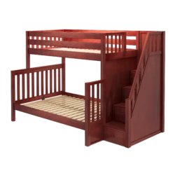 Maxtrix High Twin XL Over Full XL Bunk Bed With Stairs 7 Maxtrix High Twin XL Over Full XL Bunk Bed With Stairs -Babyletto Store TOTEM XL CS