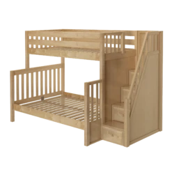 Maxtrix High Twin XL Over Full XL Bunk Bed With Stairs 6 Maxtrix High Twin XL Over Full XL Bunk Bed With Stairs -Babyletto Store TOTEM XL NS