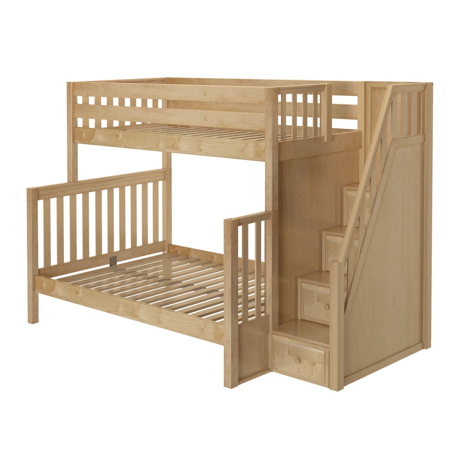 Maxtrix High Twin XL Over Full XL Bunk Bed With Stairs 4 Maxtrix High Twin XL Over Full XL Bunk Bed With Stairs - Image 2