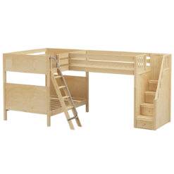 Maxtrix Full High Corner Loft Bunk Bed With Ladder + Stairs - R 14 Maxtrix Full High Corner Loft Bunk Bed With Ladder + Stairs - R -Babyletto Store TRIAD NP 87204b8d c744 44c8 8f92 0c808aa3a666