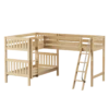 Maxtrix Twin Medium Corner Loft Bunk Bed 2 Maxtrix Twin Medium Corner Loft Bunk Bed -Babyletto Store TRIFID NS