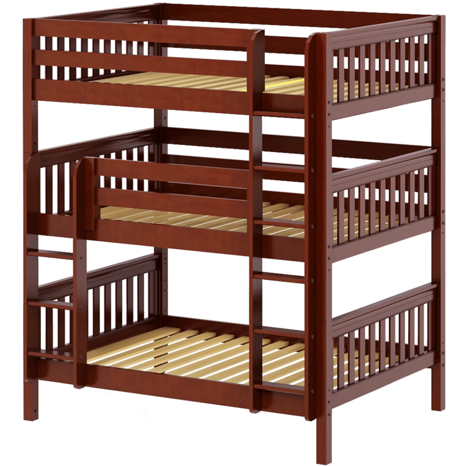 Maxtrix Full Triple Bunk Bed With Straight Ladder 12 Maxtrix Full Triple Bunk Bed With Straight Ladder - Image 10