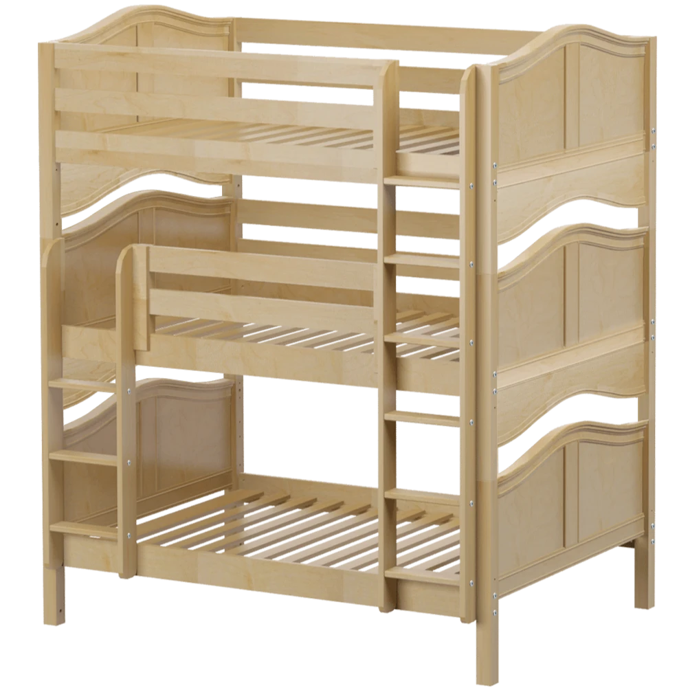 Maxtrix Full Triple Bunk Bed With Straight Ladder 8 Maxtrix Full Triple Bunk Bed With Straight Ladder - Image 6