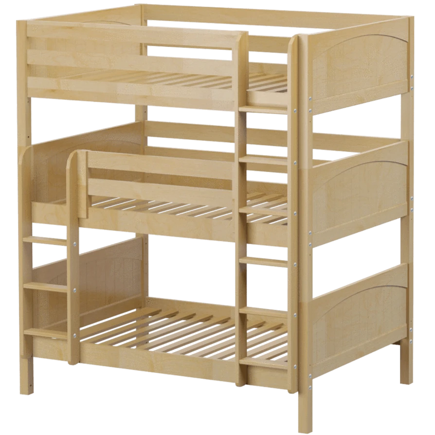 Maxtrix Full Triple Bunk Bed With Straight Ladder 10 Maxtrix Full Triple Bunk Bed With Straight Ladder - Image 8