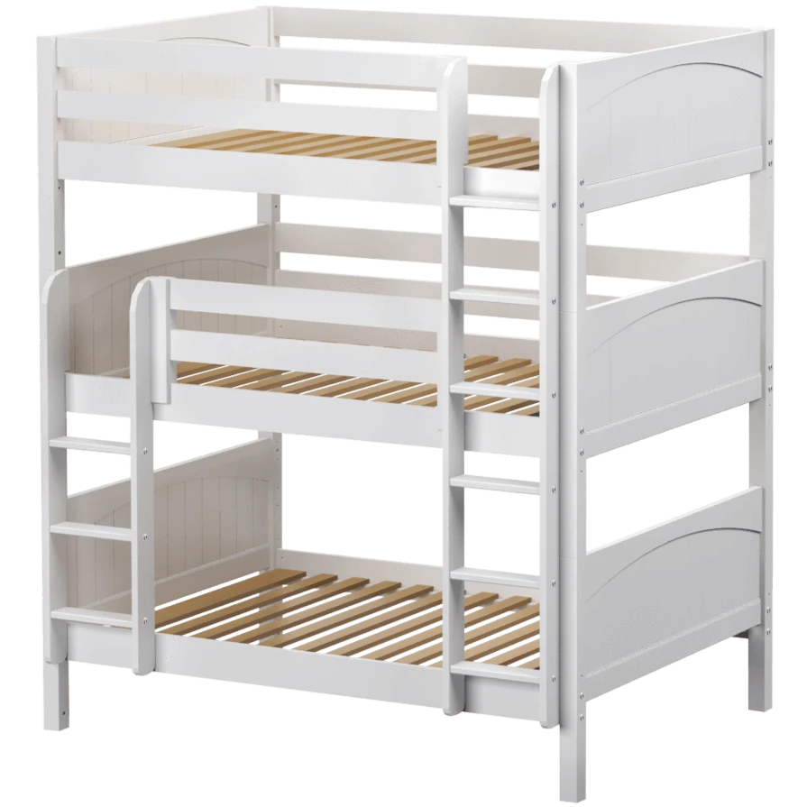 Maxtrix Full Triple Bunk Bed With Straight Ladder 15 Maxtrix Full Triple Bunk Bed With Straight Ladder - Image 13