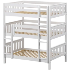 Maxtrix Full Triple Bunk Bed With Straight Ladder 21 Maxtrix Full Triple Bunk Bed With Straight Ladder -Babyletto Store TRIPLEX WS 692b8568 a076 4147 9953 c2950ab0ef07