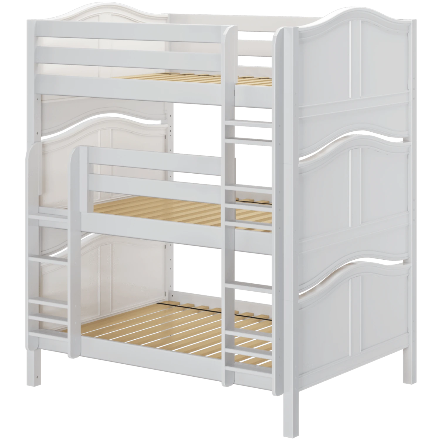 Maxtrix Full Triple Bunk Bed With Straight Ladder 9 Maxtrix Full Triple Bunk Bed With Straight Ladder - Image 7