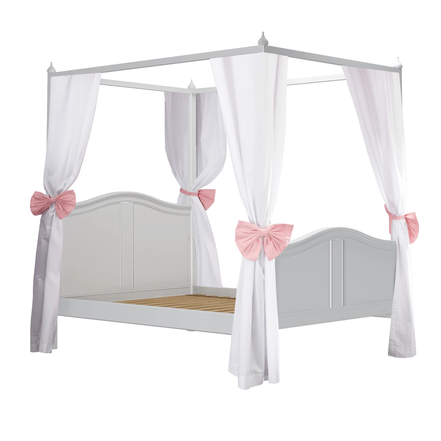 Maxtrix Full Poster Bed With Corner Fabric 3 Maxtrix Full Poster Bed With Corner Fabric