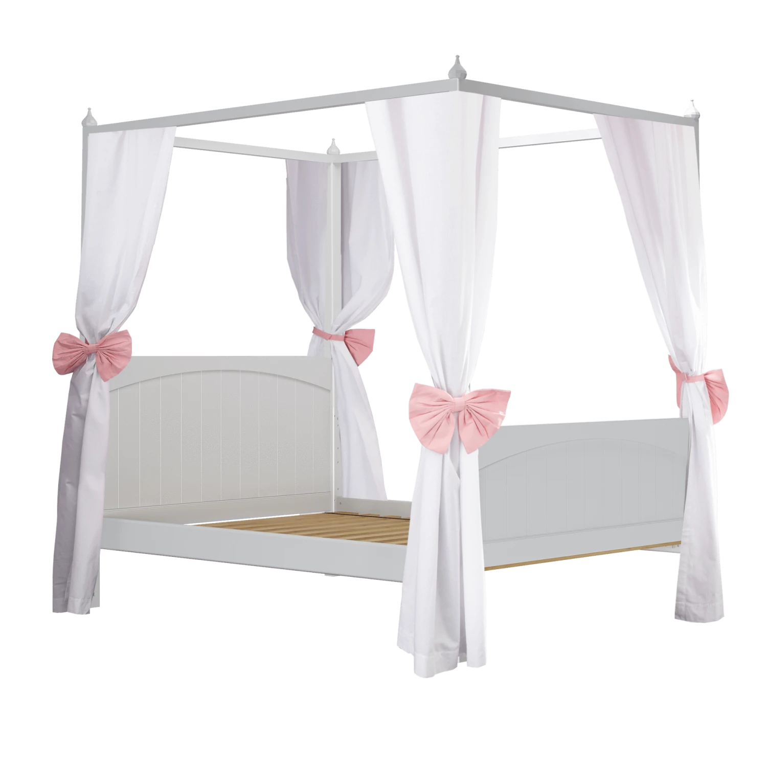 Maxtrix Full Poster Bed With Corner Fabric 4 Maxtrix Full Poster Bed With Corner Fabric - Image 2