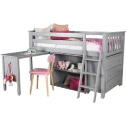 Jackpot Deluxe Windsor Twin Storage Loft Bed With Dresser + Bookcase + Desk 20 Jackpot Deluxe Windsor Twin Storage Loft Bed With Dresser + Bookcase + Desk -Babyletto Store Windsor2Grey 09f4ac54 0c43 4585 b06c 70050f5d33fc