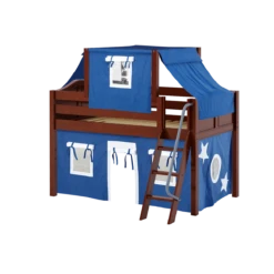 Maxtrix Twin Low Loft Bed With Angled Ladder, Curtain + Top Tent -Babyletto Store YANG22 CC e2273abb defa 46a8 ace1 e660c7ef2f1d
