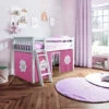Jackpot Deluxe York Twin Play Loft With Pink/White Curtain 2 Jackpot Deluxe York Twin Play Loft With Pink/White Curtain -Babyletto Store YORK1 9 e1591641922521 1024x1024 1