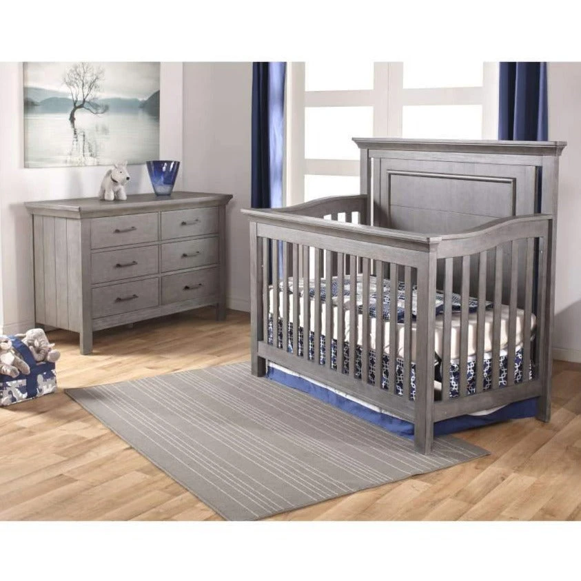 Pali Como Flat Forever Crib + Double Dresser Set 3 Pali Como Flat Forever Crib + Double Dresser Set
