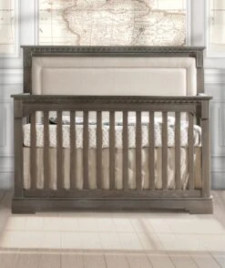 Natart Ithaca "5-in-1'' Convertible Crib With Upholstered Panel 20 Natart Ithaca "5-in-1'' Convertible Crib With Upholstered Panel -Babyletto Store ithaca grigio talc