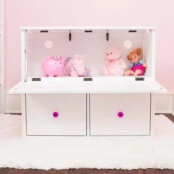 Maxtrix Stacked Toy Chest + 2-Drawer Cube -Babyletto Store maxtrix white 2 drawer unit and toychest open front cropped 1586448531729 656x656 crop center 9f0424e1 84dc 4bf5 a0ef b9ff008653eb