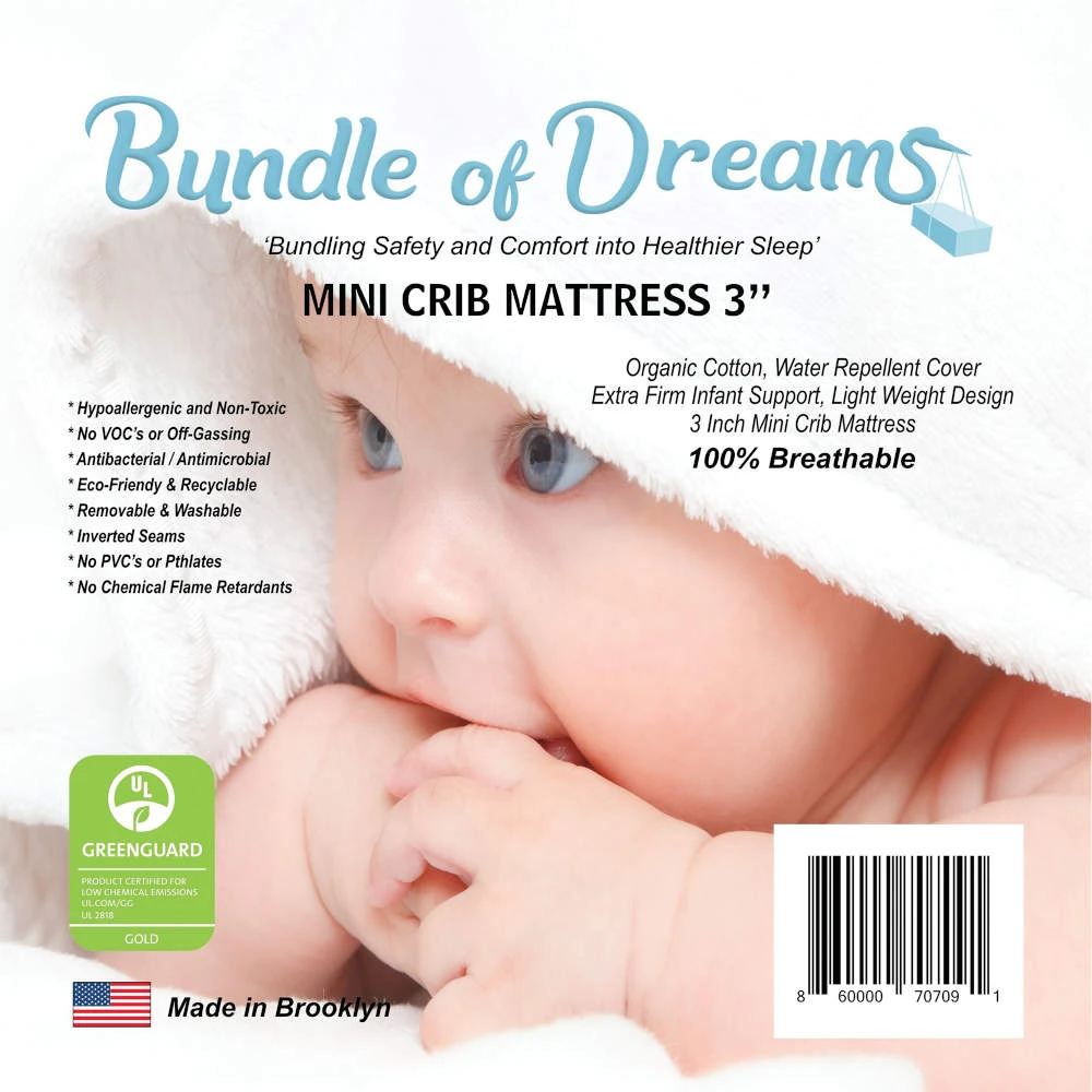 Bundle Of Dreams Mini Crib 3” Mattress 13 Bundle Of Dreams Mini Crib 3” Mattress - Image 11