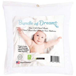 Bundle Of Dreams Organic Cotton Fitted Mini Crib Sheet
