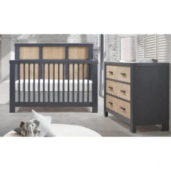 Natart Rustico Moderno ''5-in-1'' Convertible Crib 17 Natart Rustico Moderno ''5-in-1'' Convertible Crib -Babyletto Store natart rustico moderno graphite naturel slideshow 2000x1200 1